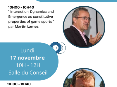 Séminaire Martin Lames et Chris Button